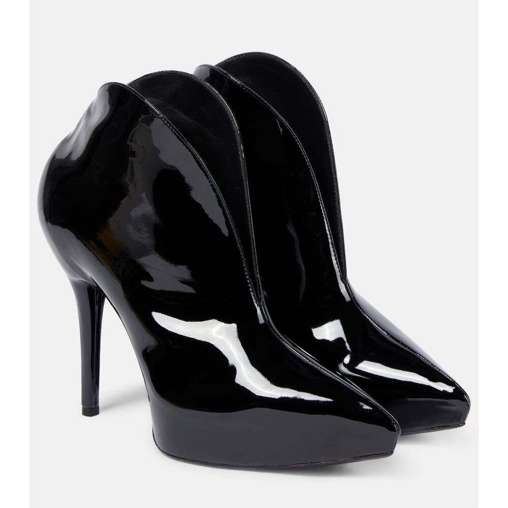 ALAÏA Booties Slick patent leather ankle boots EU38.5/US8.5 $2100